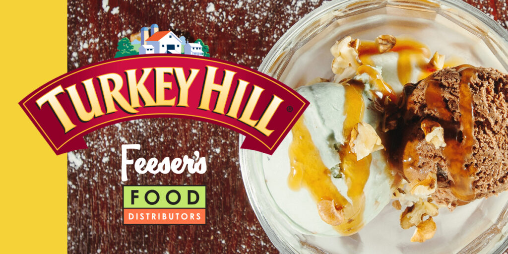 an advertisement for turkey hill ice cream