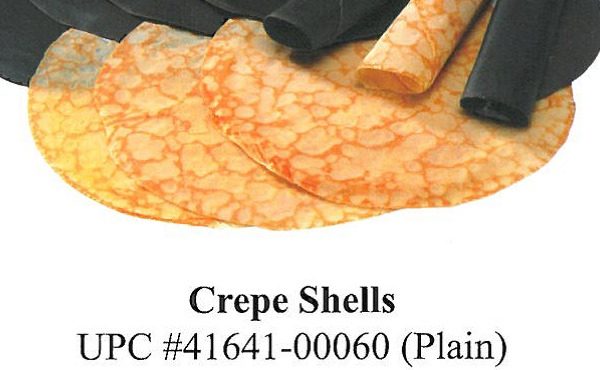 SHELL, CREPE 6″”