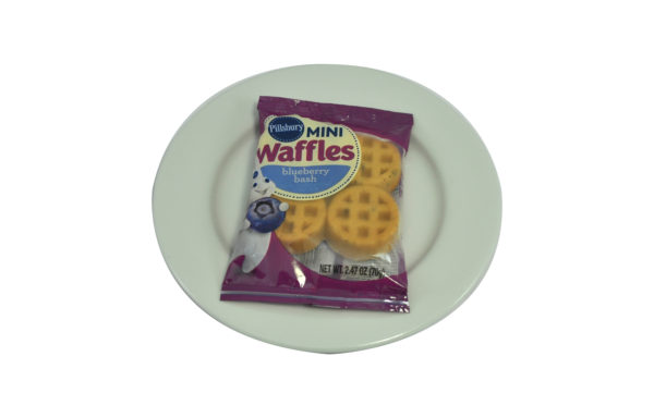 Pillsbury Frozen Meals Mini Waffles Single Serve Pouch Blueberry Bash 72/2.47 OZ