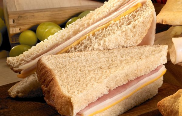 WG Chicken, Turkey Ham & 2 Cheese Wedge Sandwich