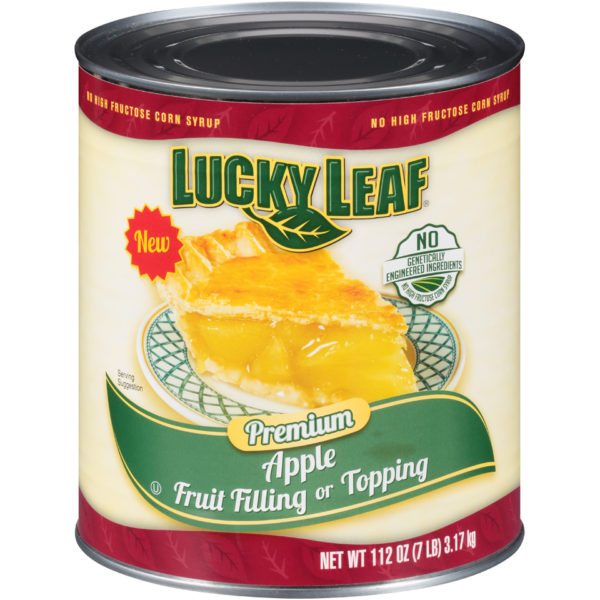 LUCKY LEAF ‘CLEAN LABEL’ Premium Apple Fruit Filling or Topping – 3/112oz