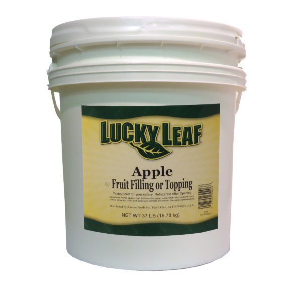 LUCKY LEAF ‘Clean Label” Premium Apple Fruit Filling or Topping – 19Lb Round Pail