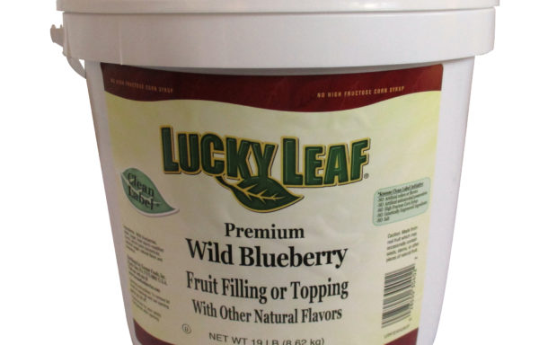 LUCKY LEAF ‘CLEAN LABEL’ Premium Wild Blueberry Fruit Filling or Topping – 19 lb pail