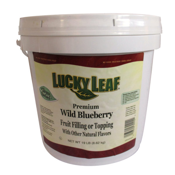 LUCKY LEAF ‘CLEAN LABEL’ Premium Wild Blueberry Fruit Filling or Topping – 19 lb pail