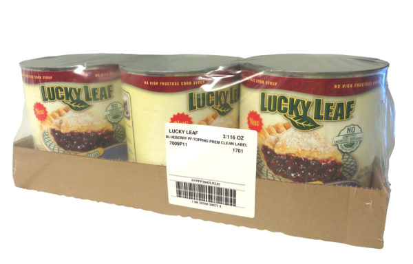 LUCKY LEAF PREMIUM ‘CLEAN LABEL’ BLUEBERRY FRUIT FILLING OR TOPPING – 3/116oz