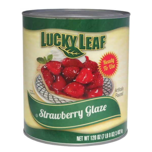 LUCKY LEAF STRAWBERRY GLAZE – with sugar – 6/120oz cans