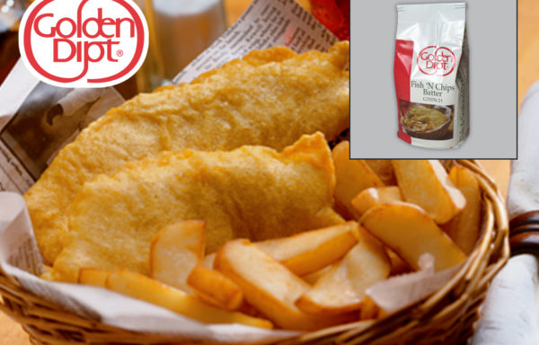 Golden Dipt Fish N Chip English Style Batter, 6 x 5 lb