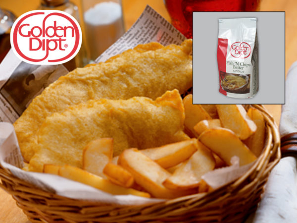 Golden Dipt Fish N Chip English Style Batter, 6 x 5 lb