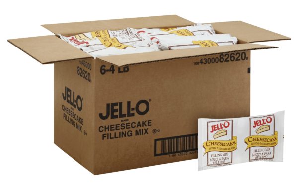 Jell-O Cheesecake Filling Mix, 4 lb. Pouch, 6 per Case