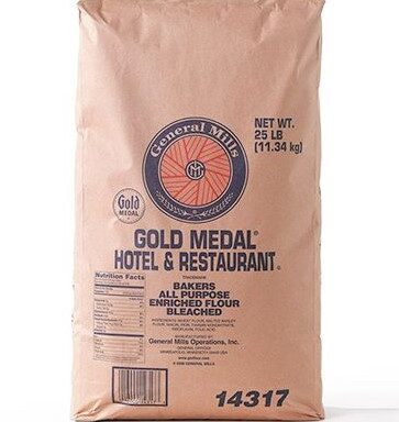 Gold Medal(TM) Hotel & Restaurant(TM) Bakers Flour All-Purpose Enriched Bleached 25 lb Bag Bundle