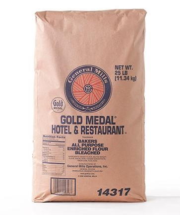Gold Medal(TM) Hotel & Restaurant(TM) Bakers Flour All-Purpose Enriched Bleached 25 lb Bag Bundle