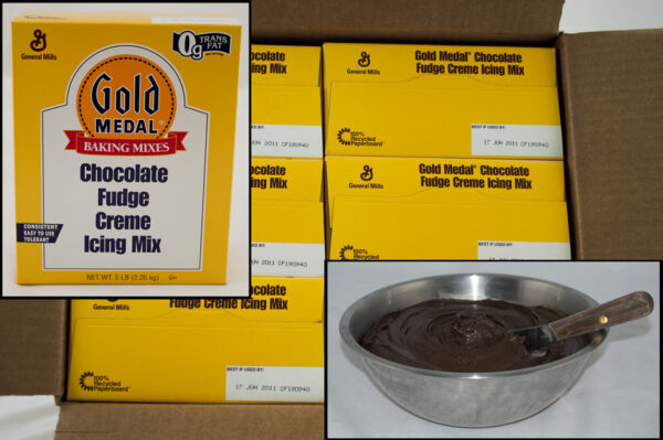 Gold Medal(TM) Icing Mix Chocolate Fudge Creme (6ct) 5 lb