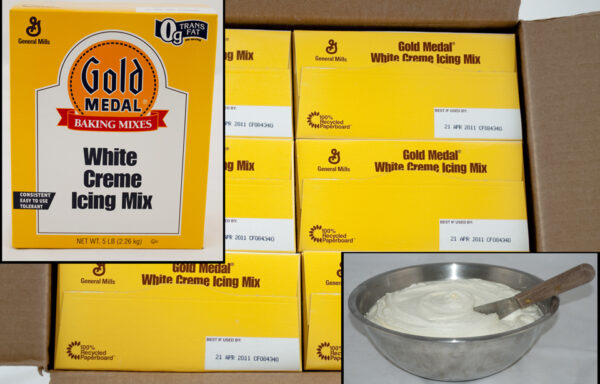 Gold Medal(TM) Icing Mix White Creme (6ct) 5 lb