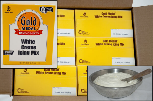 Gold Medal(TM) Icing Mix White Creme (6ct) 5 lb