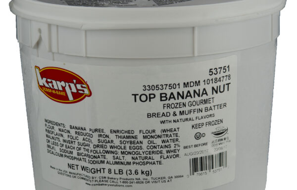 TOP BANANA NUT FROZEN GOURMET BREAD & MUFFIN BATTER 2 Count 16lb CS