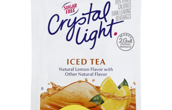 CRYSTAL LIGHT Sugar Free Iced Tea Powdered Beverage Mix, 1.4 oz. Pouch (Pack of 12)