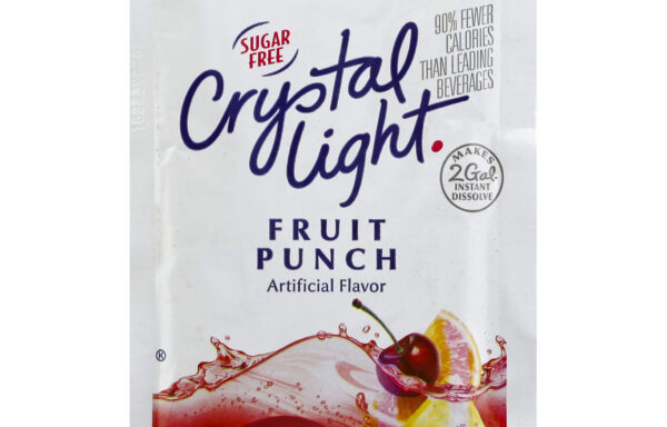 Crystal Light Sugar-Free Fruit Punch Powdered Drink Mix, 1.8 oz. Packets, Pack of 12