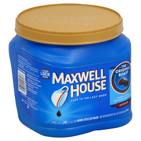 Maxwell House Original Medium Roast Ground Coffee (30.6 oz Canisters, Pack of 6)