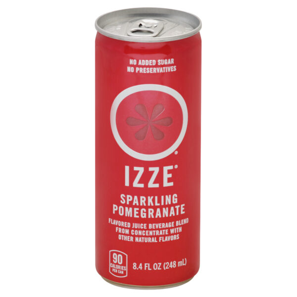 Izze Sparkling Juice Beverage Blend Pomegranate 8.4 Fl Oz