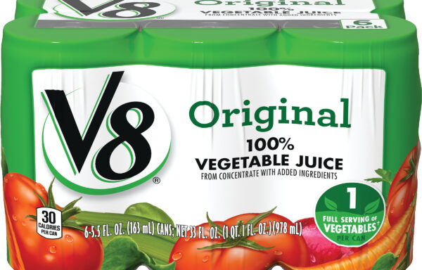 V8 Original 100% Vegetable Juice, 5.5 fl oz Can (48 Pack)