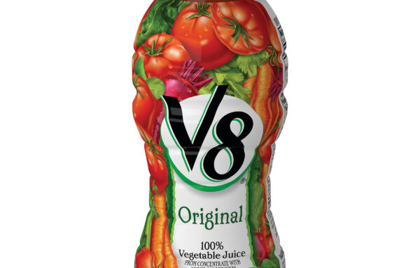 V8 Juice, Original 100% Vegetable Juice, Plant-Based Drink, 12 OunceBottle