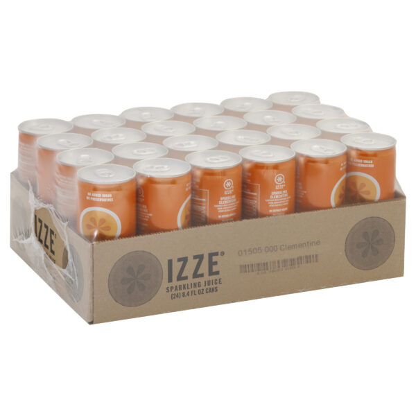 IZZE Sparkling Juice Clementine (24 – 8.4 Fluid Ounce) 201.6 Fluid Ounce 24 Pack Aluminum Can