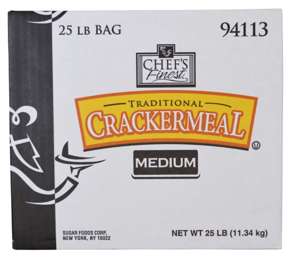 Chef’s Finest 1-25LB Traditional Medium Cracker Meal, Bag