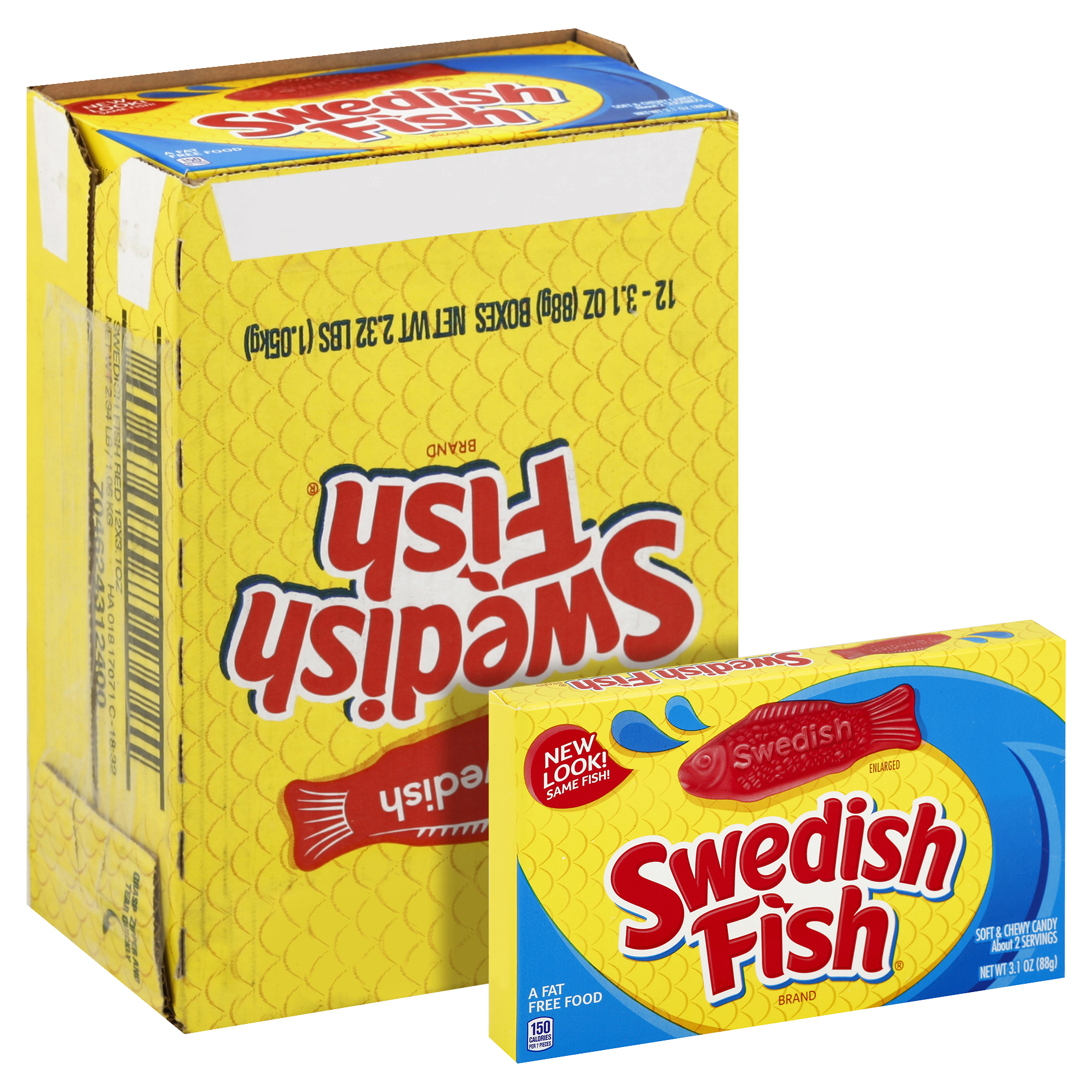 SWEDISH FISH SOFT CANDY BERRY FAT FREE 3.1Z 12 - Feesers