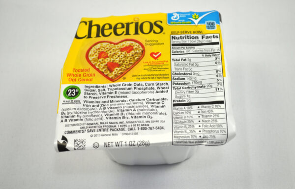 Cheerios(TM) Cereal Single Serve Bowlpak 1 oz