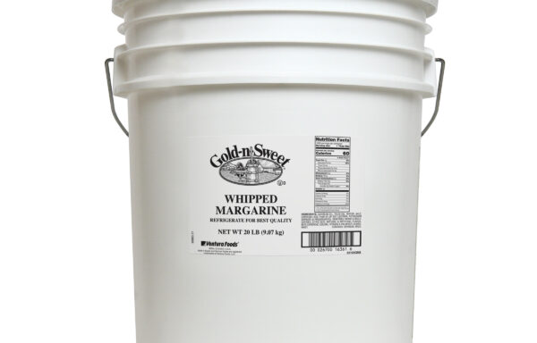 Gold-N-Sweet Whipped Margarine Refrigerated Round Pail 20 Pounds