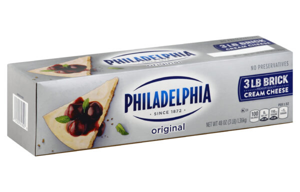 Philadelphia Original Cream Cheese, 48 oz. Loaf (Pack of 6)