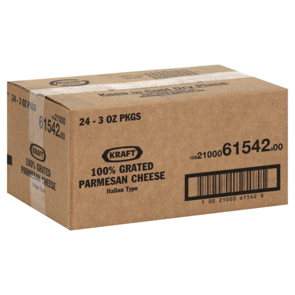 Kraft Parmesan Grated Cheese, 24 ct Pack, 3 oz Shakers
