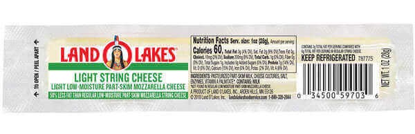 Land O Lakes Light Mozzarella String Cheese