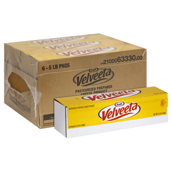 VELVEETA American Cheese Loaf, 5 Lb. (Pack of 6)