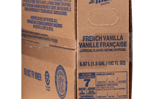 Coffee mate French Vanilla Flavored Bulk Liquid Coffee Creamer, Non Dairy Creamer, 1.5 Gallons (3 Pack)