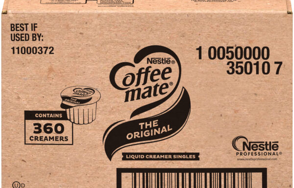 NESTLE Coffee mate Coffee Creamer Original, Liquid Creamer Singles 0.375 fl oz, Box of 360