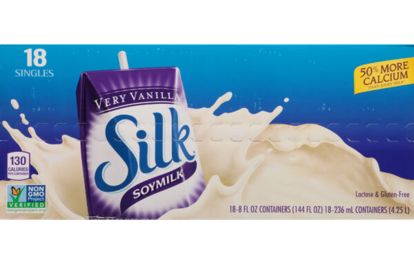 Silk Aseptic Soy 18 count / 8 ounce Very Vanilla