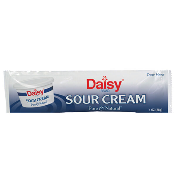 100 PACK OF 1OZ DAISY BRAND REGULAR SOUR CREAM SINGLE SERVE PACKETS