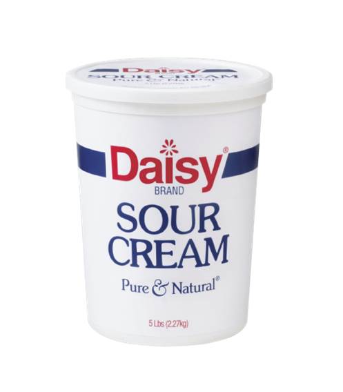 4 PACK OF 5 LB DAISY BRAND REGULAR SOUR CREAM