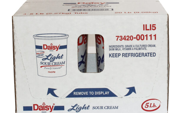 4 PACK OF 5 LB DAISY BRAND LIGHT SOUR CREAM