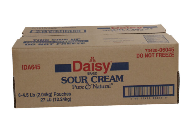 6 PACK OF 4.5 LB DAISY BRAND REGULAR SOUR CREAM POUCH