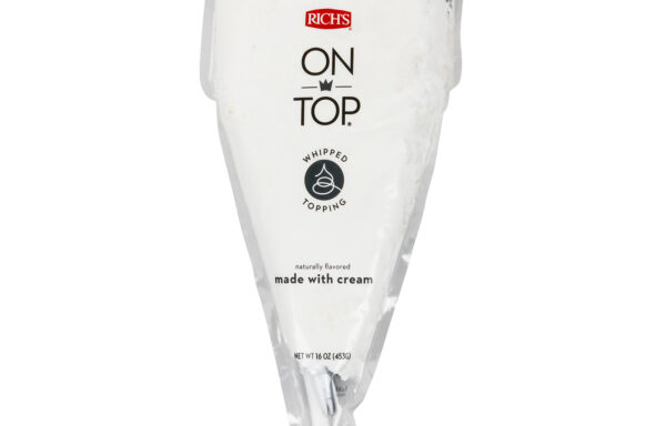 ON TOP MADE WITH CREAM NATURALLY FLAVORED WHIPPED TOPPING
