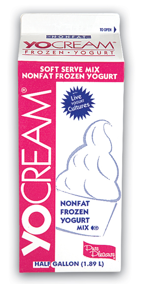 YOGURT MIX, CHOCOLATE CLASSIC NONFAT SOFT SERVE FROZEN 92124