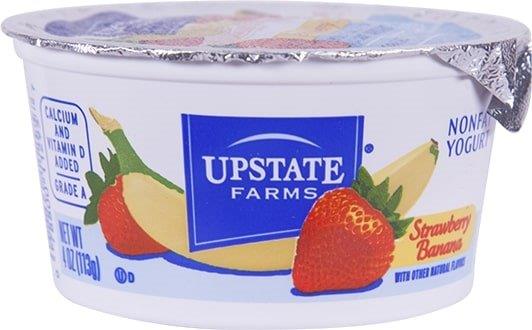Upstate Farms Strawberry Banana Nonfat Blended Yogurt 4oz