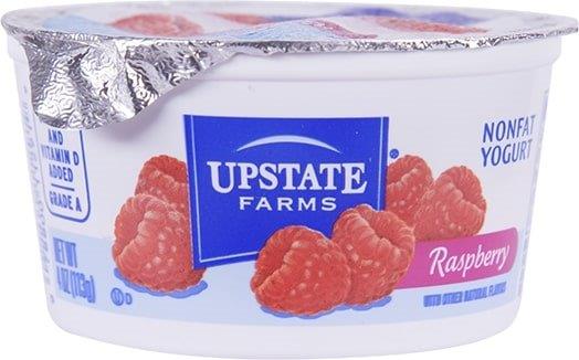 Upstate Farms Raspberry Nonfat Blended Yogurt 4oz