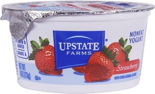 Upstate Farms Strawberry Nonfat Blended Yogurt 4oz