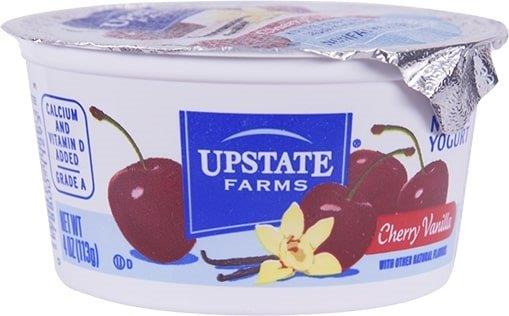 Upstate Farms Cherry Vanilla Nonfat Blended Yogurt 4oz