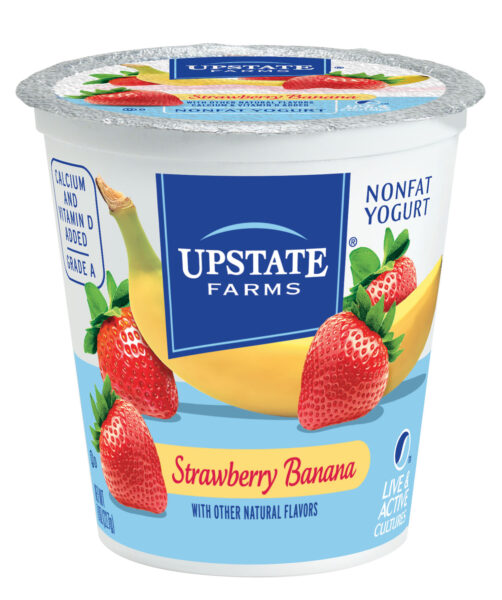 Upstate Farms Nonfat Strawberry/Banana Blended Yogurt 8oz