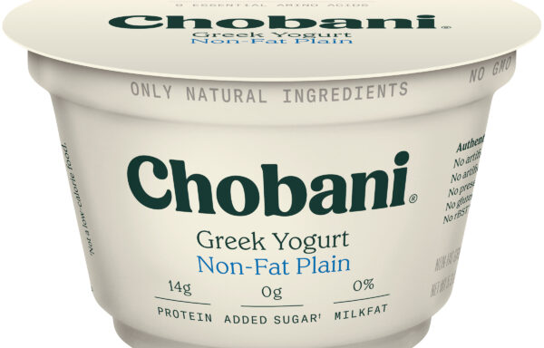 Chobani Nonfat Greek Yogurt Plain 5.3oz