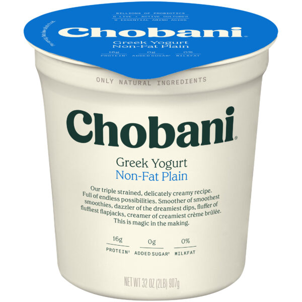 Chobani Nonfat Greek Yogurt Plain 32oz